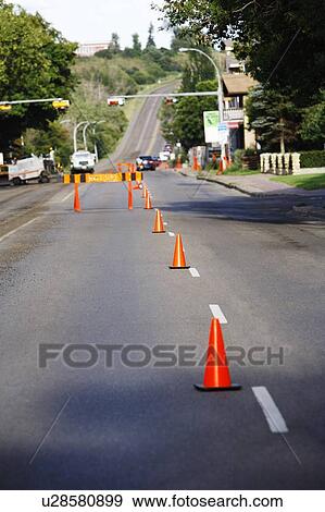 Stock Photo - Road construction. Fotosearch