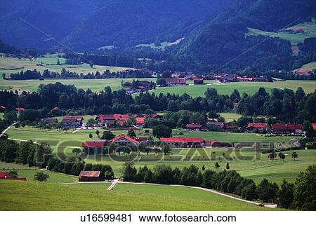 Ruhpolding, Bavaria, Germany, Europe View Large Photo Image Stock Image - Ruhpolding, Bavaria, Germany, Europe. Fotosearch