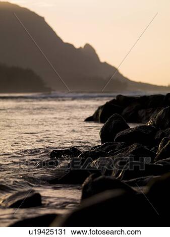 Stock Image - Scenic view, Kaui, Hawaii . Fotosearch