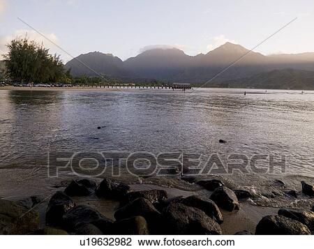 Stock Image - Scenic view, Kaui, Hawaii . Fotosearch