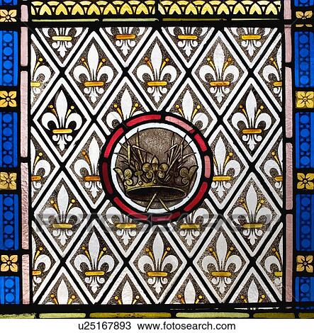 Stock Image - Stained glass window. Fotosearch
