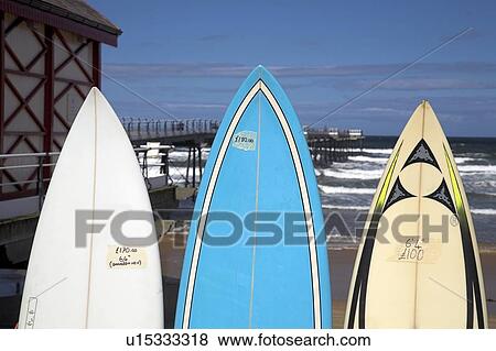 Surfboards for sale, Saltburn, England View Large Photo Image Stock Photo - Surfboards for sale, Saltburn, England . Fotosearch