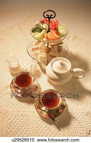 Tea and snacks View Large Photo Image Stock Image - Tea and snacks. Fotosearch