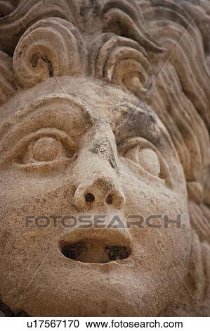 Theatrical mask, Myra (Demre), Turkey View Large Photo Image Stock Image - Theatrical mask, Myra (Demre), Turkey . Fotosearch