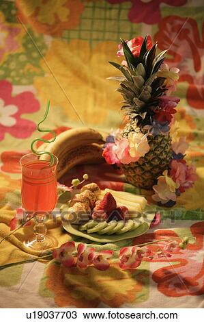 Tropical fruit and beverage View Large Photo Image Stock Image - Tropical fruit and beverage. Fotosearch