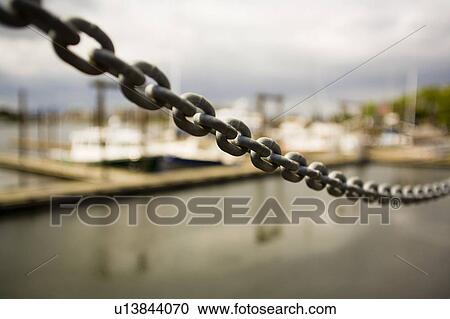 Up-close of metal chain View Large Photo Image Stock Image - Up-close of metal chain . Fotosearch