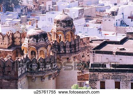 Stock Photography - View from Mehrangarh Fort, Jodhpur, Rajasthan, India. Fotosearch
