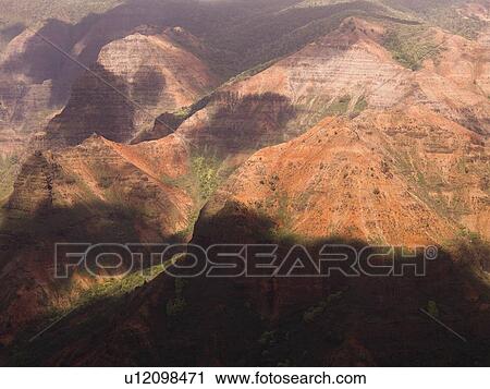 Stock Image - Waimea Canyon State Park, Kauai, Hawaii . Fotosearch