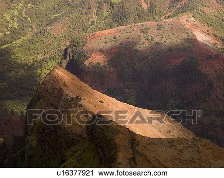 Stock Image - Waimea Canyon State Park, Kauai, Hawaii . Fotosearch