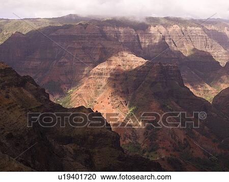 Stock Image - Waimea Canyon State Park, Kauai, Hawaii . Fotosearch