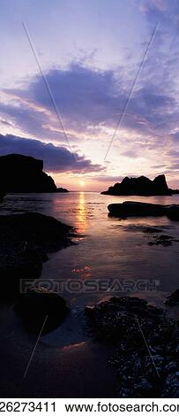 Stock Image - Whitepark Bay, Ballintoy, Co Antrim, Ireland. Fotosearch