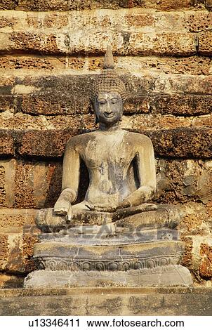 Buddha in Sukhothai Historical Park, Thailand View Large Photo Image Stock Image - Buddha in Sukhothai Historical Park, Thailand. Fotosearch