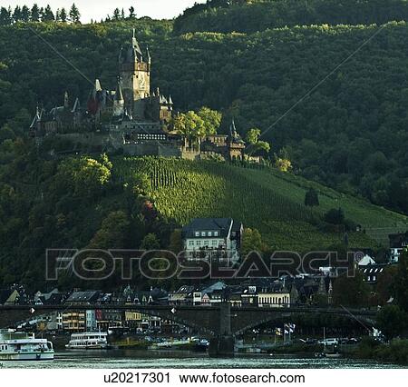 Stock Image - Cochem Castle, Cochem, Germany. Fotosearch