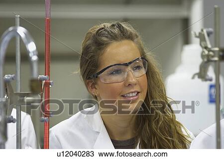 Girl in a laboratory View Large Photo Image Stock Image - Girl in a laboratory. Fotosearch