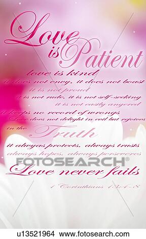 Love is patient View Large Photo Image Picture - Love is patient. Fotosearch