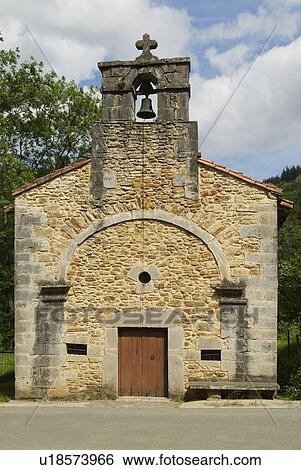 Old Basque Church with Bell Chain, Zuaza, The Basque Country, Spain View Large Photo Image Stock Photograph - Old Basque Church with Bell Chain, Zuaza, The Basque Country, Spain . Fotosearch