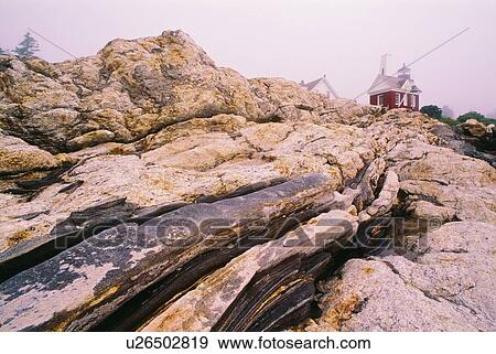 Stock Photo - Pemaquid Point lighthouse, Bristol, Maine, U. S. A. Fotosearch