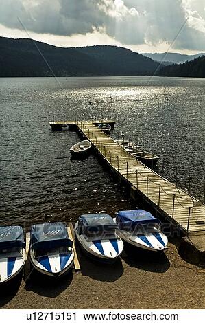 Stock Image - Resort lake, Black Forest, Germany. Fotosearch