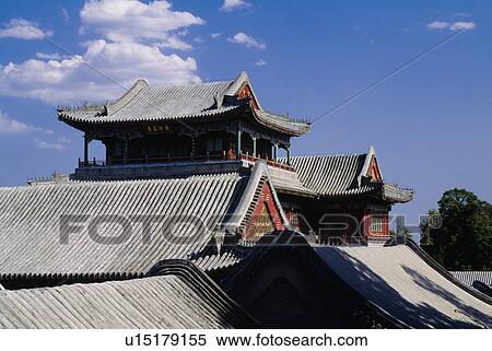 Stock Photography - Roof of pavilion in Summer Palace in Beijing, China . Fotosearch
