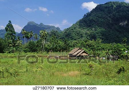 Stock Photo - Rural house near Krabi, Thailand. Fotosearch