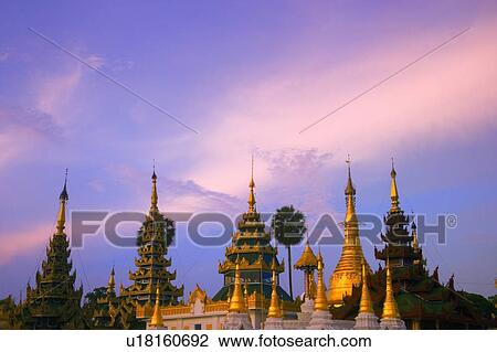 Shwedagon Pagoda at Yangon, Myanmar, Burma View Large Photo Image Stock Image - Shwedagon Pagoda at Yangon, Myanmar, Burma. Fotosearch