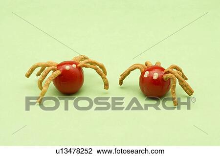 Spiders made from tomatoes View Large Photo Image Stock Image - Spiders made from tomatoes. Fotosearch