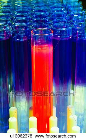 Stock Photo - Test tubes in test tube rack . Fotosearch