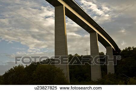The Autobahn valley bridge, Germany View Large Photo Image Stock Photography - The Autobahn valley bridge, Germany. Fotosearch