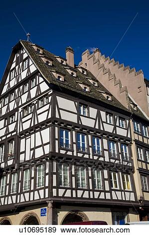 Timber-framed building in Strasbourg, France, Europe View Large Photo Image Stock Photo - Timber-framed building in Strasbourg, France, Europe. Fotosearch