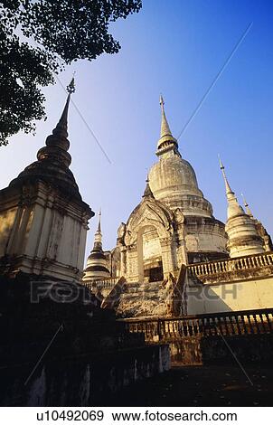 Wat Suan Doc Temple in Chiang Mai, Thailand View Large Photo Image Stock Photo - Wat Suan Doc Temple in Chiang Mai, Thailand. Fotosearch