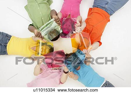 Picture - A group of teens. Fotosearch