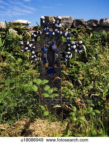 Achill Island, Co Mayo, homemade gravestone, Cloghmore, Ireland View Large Photo Image Stock Photo - Achill Island, Co Mayo, homemade gravestone, Cloghmore, Ireland. Fotosearch