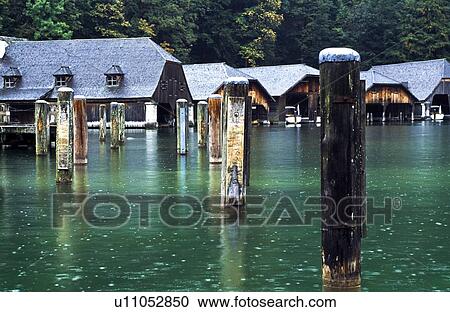 Boat houses in Germany, Europe View Large Photo Image Stock Image - Boat houses in Germany, Europe. Fotosearch