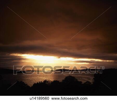 Co Cork, Bantry Bay at sunset, Ireland View Large Photo Image Stock Image - Co Cork, Bantry Bay at sunset, Ireland. Fotosearch