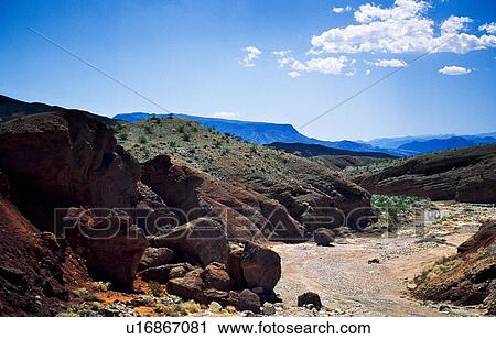Stock Image - Dirt road in Death Valley, California, USA. Fotosearch