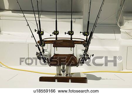 Fishing rods in a boat View Large Photo Image Stock Photograph - Fishing rods in a boat. Fotosearch