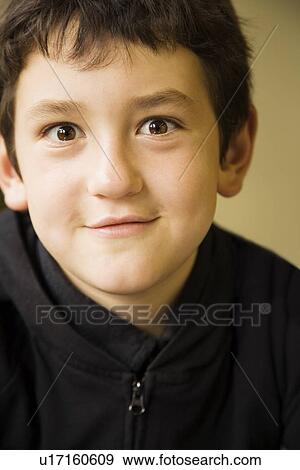Stock Photo - Portrait of a boy. Fotosearch
