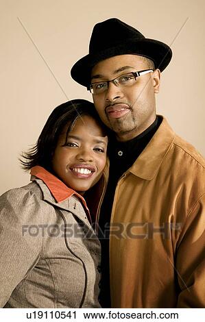 Stock Image - Portrait of couple. Fotosearch