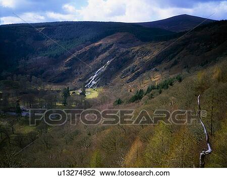Powerscourt Waterfall, Co Wicklow, Ireland View Large Photo Image Stock Image - Powerscourt Waterfall, Co Wicklow, Ireland. Fotosearch