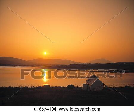 Traditional Cottage, Achill Sound and Island, Co Mayo, Ireland View Large Photo Image Picture - Traditional Cottage, Achill Sound and Island, Co Mayo, Ireland. Fotosearch