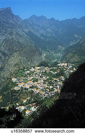Stock Photo - Valley of the Nuns, Madeira, Portugal. Fotosearch