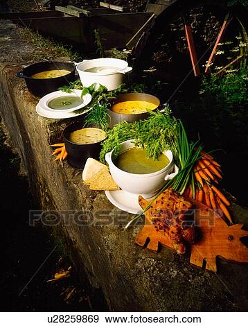 Various traditional Irish soups View Large Photo Image Stock Photo - Various traditional Irish soups. Fotosearch