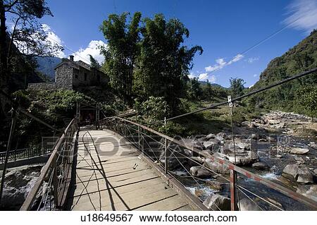 A footbridge in Sapa, Vietnam View Large Photo Image Stock Photo - A footbridge in Sapa, Vietnam. Fotosearch