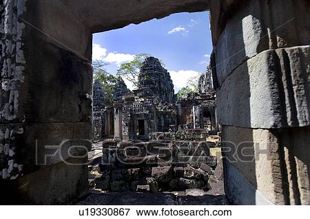 A temple in the ancient city of Angkor Wat, in Northwestern Cambodia View Large Photo Image Stock Photo - A temple in the ancient city of Angkor Wat, in Northwestern Cambodia. Fotosearch