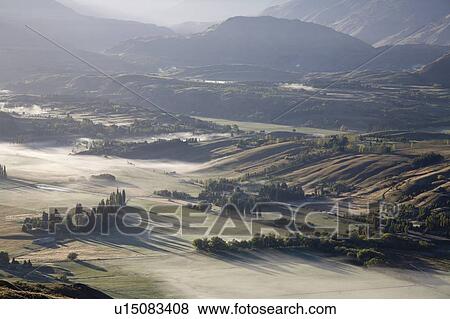Aerial view of Arrowtown, New Zealand View Large Photo Image Stock Photo - Aerial view of Arrowtown, New Zealand. Fotosearch