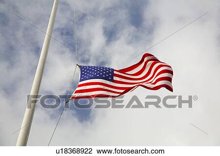 Stock Image - American flag. Fotosearch