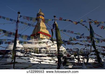 Boudhanath Stupa, Bouddha, Nepal, Asia View Large Photo Image Stock Image - Boudhanath Stupa, Bouddha, Nepal, Asia. Fotosearch