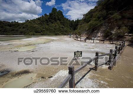 Champagne Pool at geothermal site, Wai-O-Tapu Thermal Wonderland on North Island of New Zealand View Large Photo Image Stock Image - Champagne Pool at geothermal site, Wai-O-Tapu Thermal Wonderland on North Island of New Zealand. Fotosearch