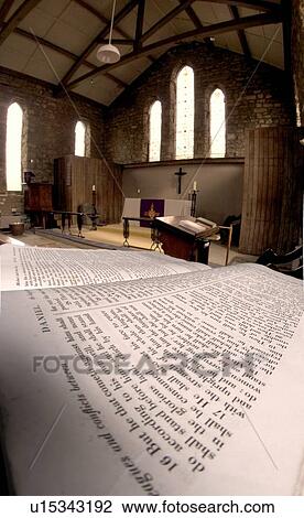 Stock Image - Church, Rosedale, West Yorkshire, England. Fotosearch