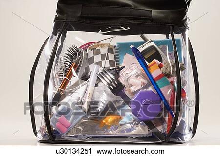 Clear overnight bag View Large Photo Image Stock Image - Clear overnight bag. Fotosearch